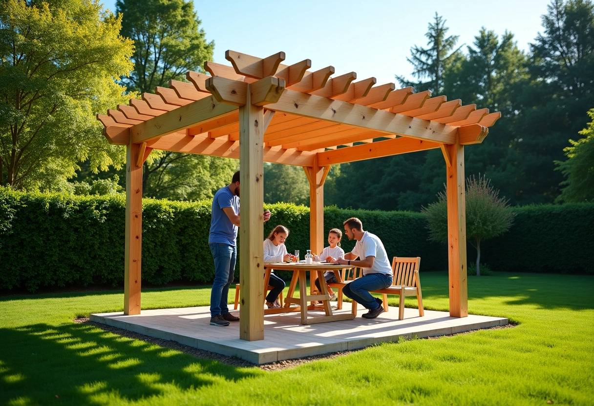 pergola bois